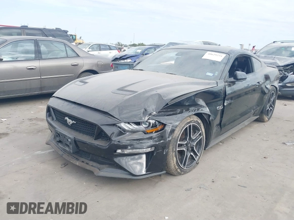 2021 Ford Mustang GT with VIN 1FA6P8CF7M5110756, listed as a IAAI auction lot 40629234 with 81,270 mi miles. Bid and sale history available at carsss.com. Image 2.