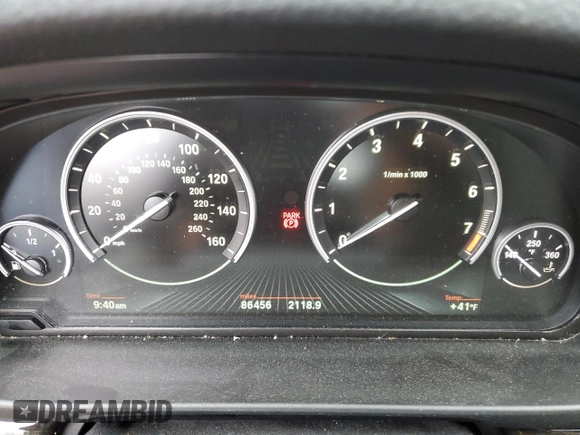 2015 BMW 5 Series 535i xDrive with VIN WBA5B3C55FD545117, listed as a Copart auction lot 51790345 with 86,456 mi miles and Salvage Title. Bid and sale history available at carsss.com. Image 9.