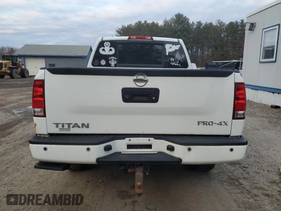 2013 Nissan Titan SV with VIN 1N6AA0EC4DN312512, listed as a Copart auction lot 83015714 with 183,015 mi miles and Salvage title. Bid and sale history available at DreamBid. Image 6.