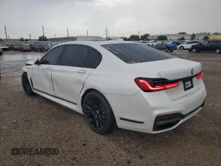 2020 BMW 7 Series 750i xDrive with VIN WBA7U2C01LGJ59144, listed as a Copart auction lot 58518693 with 71,119 mi miles. Bid and sale history available at carsss.com. Image 3.