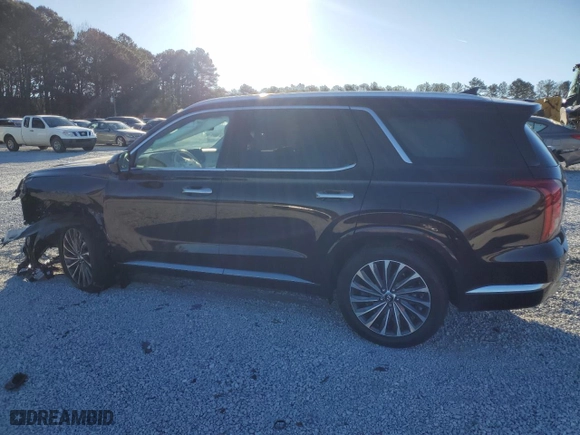 2024 Hyundai Palisade Calligraphy with VIN KM8R74GE8RU753725, listed as a Copart auction lot 46307715 with 5,623 mi miles and Salvage Title. Bid and sale history available at carsss.com. Image 2.
