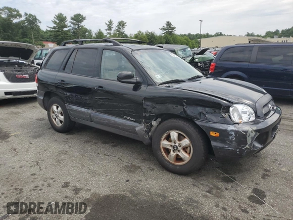 2006 Hyundai Santa Fe GLS with VIN KM8SC73D86U105860, listed as a Copart auction lot 63534064 with 164,459 mi miles and Salvage Title. Bid and sale history available at carsss.com. Image 4.