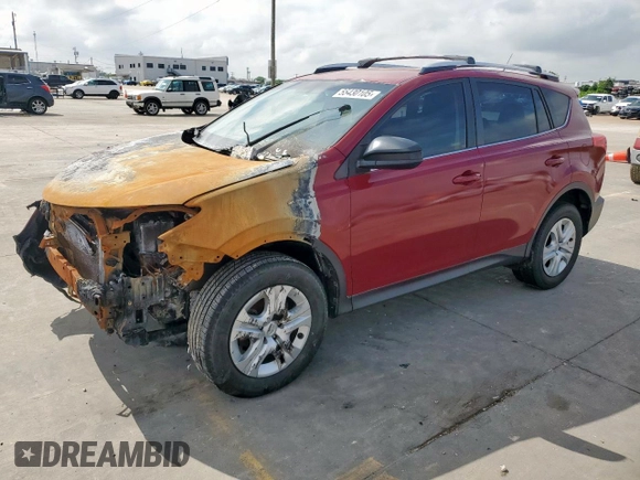 2014 Toyota RAV4 LE with VIN JTMZFREV9EJ000126, listed as a Copart auction lot 55430105 with Not provided miles and Non repairable. Bid and sale history available at DreamBid. Image 1.