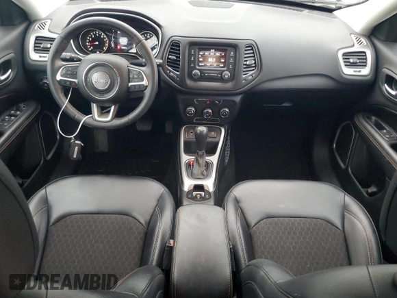 2017 Jeep Compass Latitude with VIN 3C4NJCBBXHT658541, listed as a Copart auction lot 55801725 with 54,567 mi miles and Salvage title. Bid and sale history available at DreamBid. Image 8.