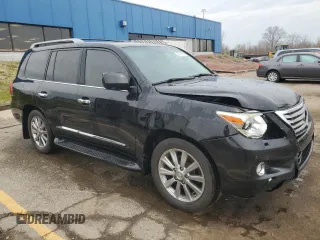 2011 Lexus LX 570 with VIN JTJHY7AX5B4083336, listed as a Copart auction lot 53483085 with 170,840 mi miles and Clean Title. Bid and sale history available at DreamBid. Image 4.