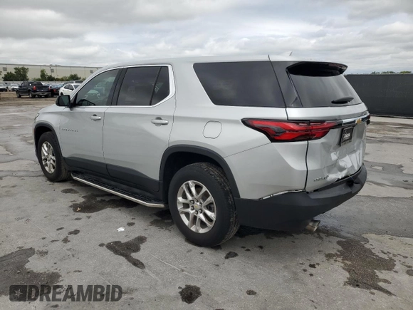 2022 Chevrolet Traverse LS with VIN 1GNERFKW1NJ100987, listed as a Copart auction lot 52361825 with 34,846 mi miles and Salvage title. Bid and sale history available at DreamBid. Image 2.