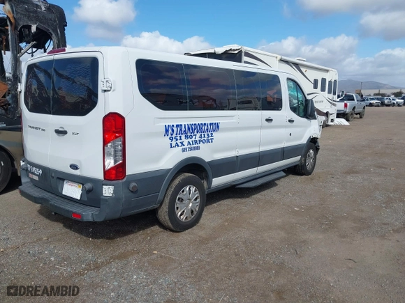 2016 Ford Transit Wagon XL with VIN 1FBZX2ZM5GKB32047, listed as a IAAI auction lot 41710159 with 321,489 mi miles. Bid and sale history available at carsss.com. Image 4.