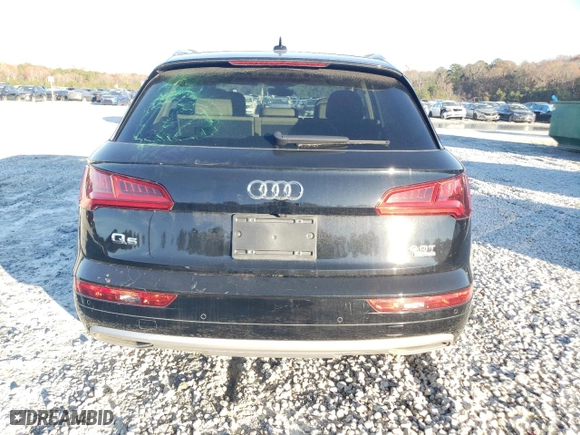 2018 Audi Q5 Premium Plus with VIN WA1BNAFY3J2005223, listed as a Copart auction lot 84760714 with 85,153 mi miles and Salvage Title. Bid and sale history available at carsss.com. Image 6.