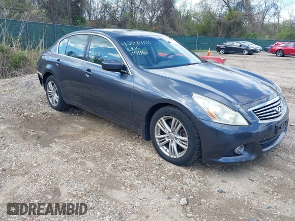 2013 Infiniti G37 x with VIN JN1CV6AR5DM758657, listed as a IAAI auction lot 42044181 with 93,917 mi miles and . Bid and sale history available at carsss.com. Image 1.