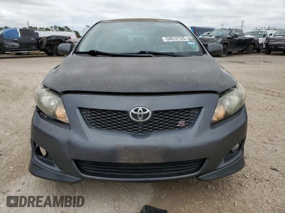 2010 Toyota Corolla with VIN 1NXBU4EE7AZ343242, listed as a Copart auction lot 54012125 with 196,604 mi miles and Salvage Title. Bid and sale history available at carsss.com. Image 5.