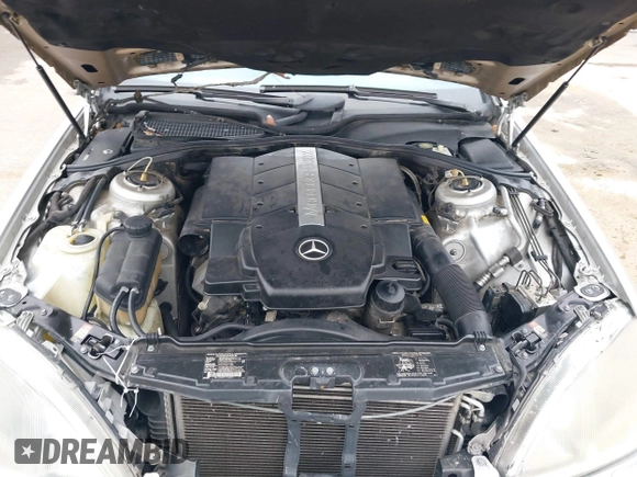 2002 Mercedes-Benz S-Class 5.0L with VIN WDBNG75J12A246997, listed as a IAAI auction lot 41566423 with 181,940 mi miles. Bid and sale history available at carsss.com. Image 10.