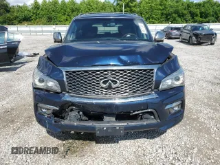 2016 Infiniti QX80 Limited with VIN JN8AZ2NE3G9120976, listed as a Copart auction lot 56722355 with 123,144 mi miles and Salvage title. Bid and sale history available at DreamBid. Image 5.