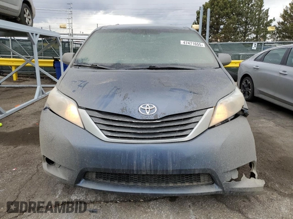 2017 Toyota Sienna LE with VIN 5TDJZ3DC0HS182825, listed as a Copart auction lot 47471655 with 141,638 mi miles and Salvage Title. Bid and sale history available at carsss.com. Image 5.