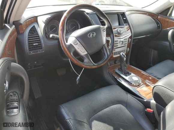 2018 Infiniti QX80 with VIN JN8AZ2NF3J9660604, listed as a Copart auction lot 52413665 with 0 mi miles and Salvage Title. Bid and sale history available at carsss.com. Image 8.