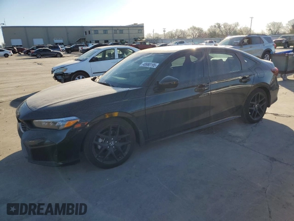 2025 Honda Civic Sport with VIN 2HGFE2F50SH537154, listed as a Copart auction lot 48980195 with 22,732 mi miles and Clean title. Bid and sale history available at DreamBid. Image 1.