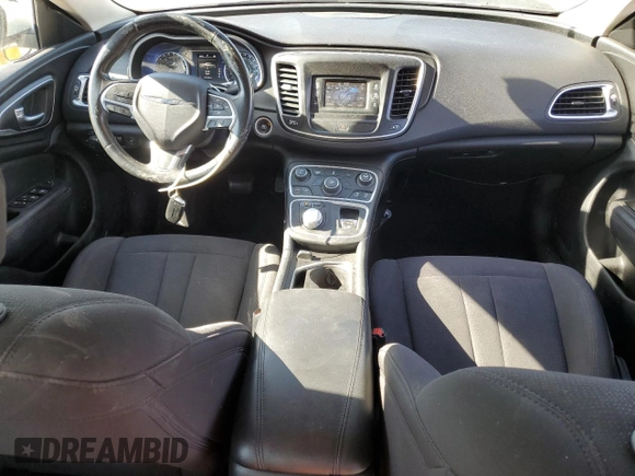 2015 Chrysler 200 Limited with VIN 1C3CCCABXFN660648, listed as a Copart auction lot 60479655 with 121,348 mi miles and Salvage title. Bid and sale history available at DreamBid. Image 8.