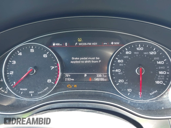 2016 Audi A6 2.0T Premium with VIN WAUCFAFC4GN079394, listed as a IAAI auction lot 42149246 with 145,155 mi miles. Bid and sale history available at carsss.com. Image 7.