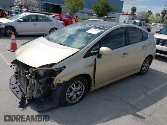 2010 Toyota Prius II with VIN JTDKN3DU1A0131920, listed as a IAAI auction lot 41905953 with 250,270 mi miles. Bid and sale history available at carsss.com. Image 18.