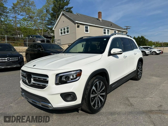 2023 Mercedes-Benz GLB 250 z VIN W1N4M4GB4PW280333, wystawiony jako Copart lot #57026535 z przebiegiem 78 521 mil mil oraz Tytuł czysty. Historia ofert i sprzedaży dostępna na DreamBid. Obrazek 1.