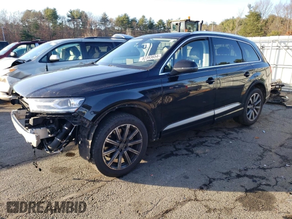 2018 Audi Q7 Premium with VIN WA1AHAF78JD004454, listed as a Copart auction lot 82393654 with 131,091 mi miles and Salvage title. Bid and sale history available at DreamBid. Image 1.