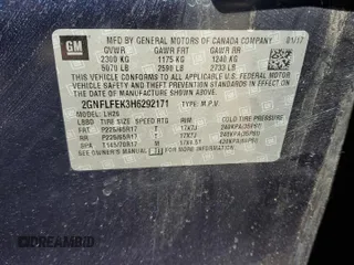 2017 Chevrolet Equinox LT with VIN 2GNFLFEK3H6292171, listed as a Copart auction lot 55240815 with 108,194 mi miles and Clean Title. Bid and sale history available at carsss.com. Image 12.