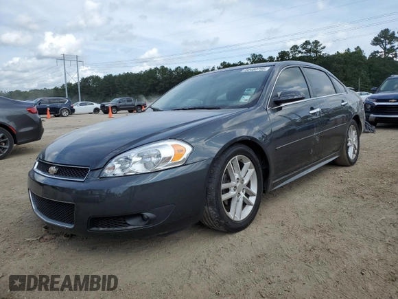 2014 Chevrolet Impala LTZ with VIN 2G1WC5E36E1147252, listed as a Copart auction lot 59480795 with 158,609 mi miles and Salvage title. Bid and sale history available at DreamBid. Image 1.
