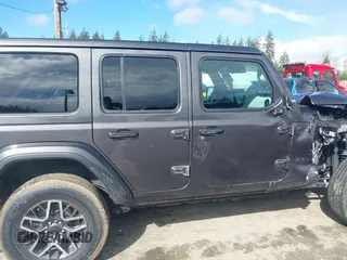 2025 Jeep Wrangler Sahara with VIN 1C4PJXENXSW527925, listed as a IAAI auction lot 41818650 with 5,478 mi miles and . Bid and sale history available at DreamBid. Image 13.