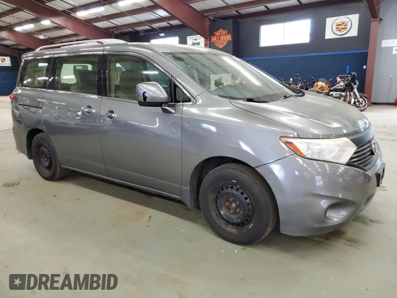 2014 Nissan Quest SV z VIN JN8AE2KP3E9101715, wystawiony jako Copart lot #59812295 z przebiegiem 127 766 mil mil oraz Czysty tytuł • Clean title. Historia ofert i sprzedaży dostępna na DreamBid. Obrazek 4.