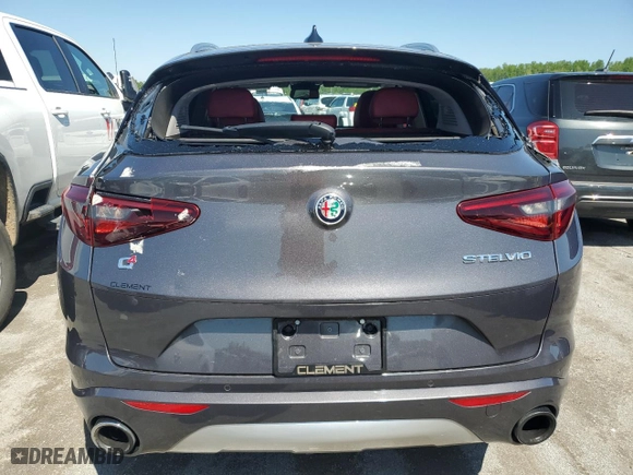 2020 Alfa Romeo Stelvio Ti with VIN ZASPAKBN8L7C91852, listed as a Copart auction lot 52318184 with 31,324 mi miles and Salvage Title. Bid and sale history available at carsss.com. Image 6.