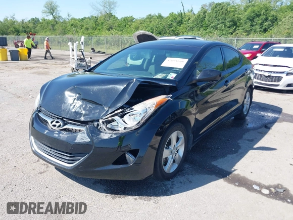 2013 Hyundai Elantra Limited with VIN KMHDH4AE9DU664514, listed as a IAAI auction lot 42031666 with 90,517 mi miles and . Bid and sale history available at DreamBid. Image 2.