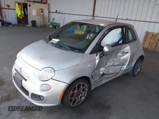 2012 FIAT 500 Sport with VIN 3C3CFFBR5CT357745, listed as a IAAI auction lot 42575343 with 152,112 mi miles and . Bid and sale history available at DreamBid. Image 2.