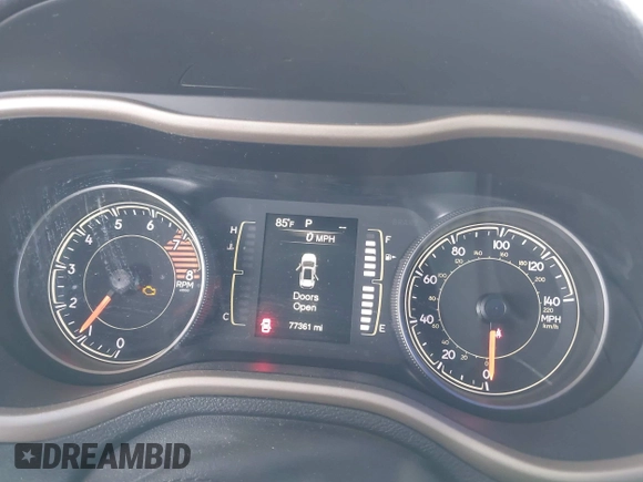 2017 Jeep Cherokee Latitude with VIN 1C4PJMCS4HW665167, listed as a IAAI auction lot 42054133 with 77,361 mi miles and . Bid and sale history available at DreamBid. Image 7.