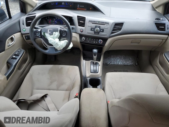 2012 Honda Civic LX with VIN 2HGFB2F56CH590113, listed as a Copart auction lot 51314825 with 168,156 mi miles and Salvage Title. Bid and sale history available at DreamBid. Image 8.