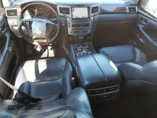 2015 Lexus LX 570 with VIN JTJHY7AX5F4173513, listed as a Copart auction lot 87815355 with 141,915 mi miles and Salvage Title. Bid and sale history available at DreamBid. Image 8.