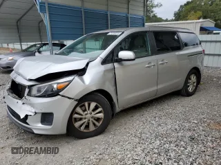2018 Kia Sedona LX with VIN KNDMB5C12J6350371, listed as a Copart auction lot 71575374 with 117,880 mi miles and Salvage Title. Bid and sale history available at carsss.com. Image 1.