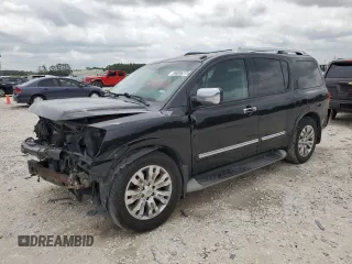 2015 Nissan Armada Platinum with VIN 5N1BA0NF7FN601951, listed as a Copart auction lot 54866275 with 233,363 mi miles and Salvage title. Bid and sale history available at DreamBid. Image 1.