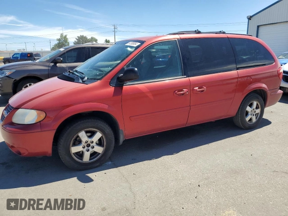 2005 Dodge Caravan SXT with VIN 2D4GP44L05R218848, listed as a Copart auction lot 61288954 with 201,265 mi miles and Salvage Title. Bid and sale history available at carsss.com. Image 1.