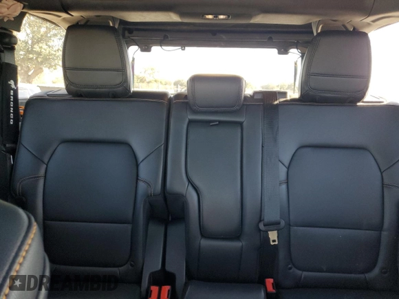 2022 Ford Bronco with VIN 1FMEE5DH1NLB82717, listed as a Copart auction lot 83230614 with 21,593 mi miles and Salvage Title. Bid and sale history available at DreamBid. Image 10.