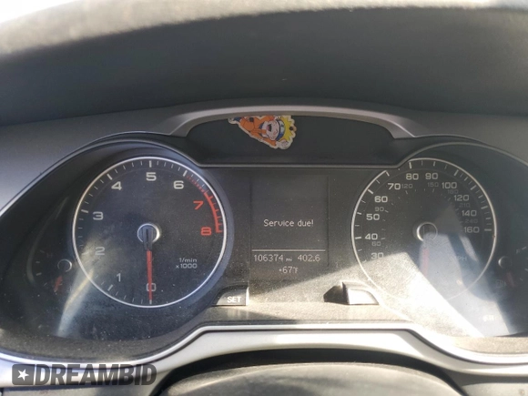 2016 Audi A4 Premium with VIN WAUAFAFL6GA004565, listed as a Copart auction lot 81717384 with 106,374 mi miles and Salvage Title. Bid and sale history available at carsss.com. Image 9.