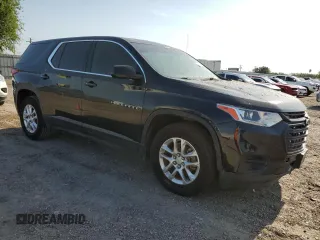 2018 Chevrolet Traverse LS with VIN 1GNERFKW8JJ156564, listed as a Copart auction lot 53639405 with 102,133 mi miles and Salvage title. Bid and sale history available at DreamBid. Image 4.