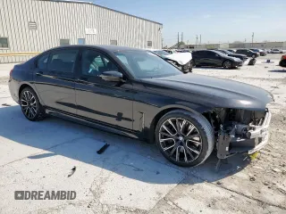 2022 BMW 7 Series 740i with VIN WBA7T2C01NCK41405, listed as a Copart auction lot 50586975 with 45,454 mi miles and Salvage Title. Bid and sale history available at carsss.com. Image 4.