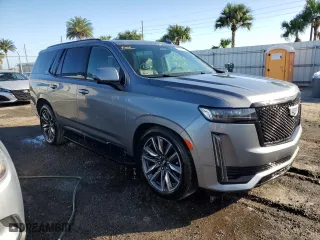 2022 Cadillac Escalade Sport with VIN 1GYS4FKL9NR204610, listed as a Copart auction lot 76057484 with 0 mi miles and Non Repairable. Bid and sale history available at carsss.com. Image 4.