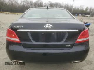 2014 Hyundai Equus Ultimate with VIN KMHGH4JH3EU076035, listed as a Copart auction lot 46129025 with 41,083 mi miles and Salvage title. Bid and sale history available at DreamBid. Image 6.