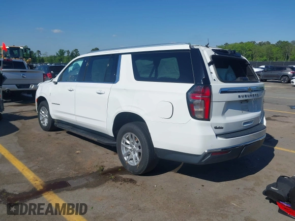 2021 Chevrolet Suburban LT z VIN 1GNSCCKD0MR174984, wystawiony jako IAAI lot #41997228 z przebiegiem 110 379 mil mil oraz . Historia ofert i sprzedaży dostępna na DreamBid. Obrazek 3.