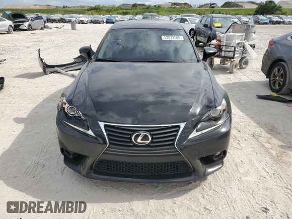 2014 Lexus IS 250 z VIN JTHBF1D24E5036999, wystawiony jako Copart lot #53072585 z przebiegiem 85 144 mil mil oraz Szkoda całkowita • Salvage title. Historia ofert i sprzedaży dostępna na DreamBid. Obrazek 5.