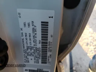 2023 Toyota Tundra SR with VIN 5TFKB5AA1PX021917, listed as a Copart auction lot 81721194 with 58,163 mi miles and Salvage title. Bid and sale history available at DreamBid. Image 13.