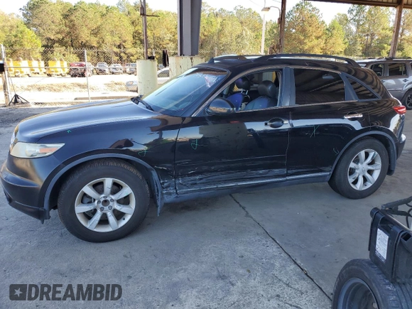2005 Infiniti FX с VIN JNRAS08U65X102360, выставлен на аукционе Copart как лот 79888454 с пробегом 249 693 миль миль и Списание • Salvage title. История ставок и продаж доступна на DreamBid. Изображение 1.