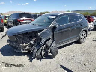 2017 Hyundai Tucson Sport with VIN KM8J33A28HU298939, listed as a Copart auction lot 57175885 with 112,280 mi miles and Salvage title. Bid and sale history available at DreamBid. Image 1.
