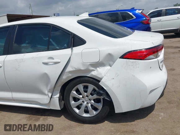 2024 Toyota Corolla LE with VIN 5YFB4MDE8RP128628, listed as a IAAI auction lot 42083196 with 37,634 mi miles and . Bid and sale history available at DreamBid. Image 6.