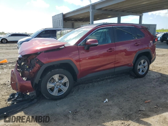2022 Toyota RAV4 Hybrid XLE with VIN 4T3RWRFV4NU052179, listed as a Copart auction lot 57075225 with 52,409 mi miles and Non repairable. Bid and sale history available at DreamBid. Image 1.